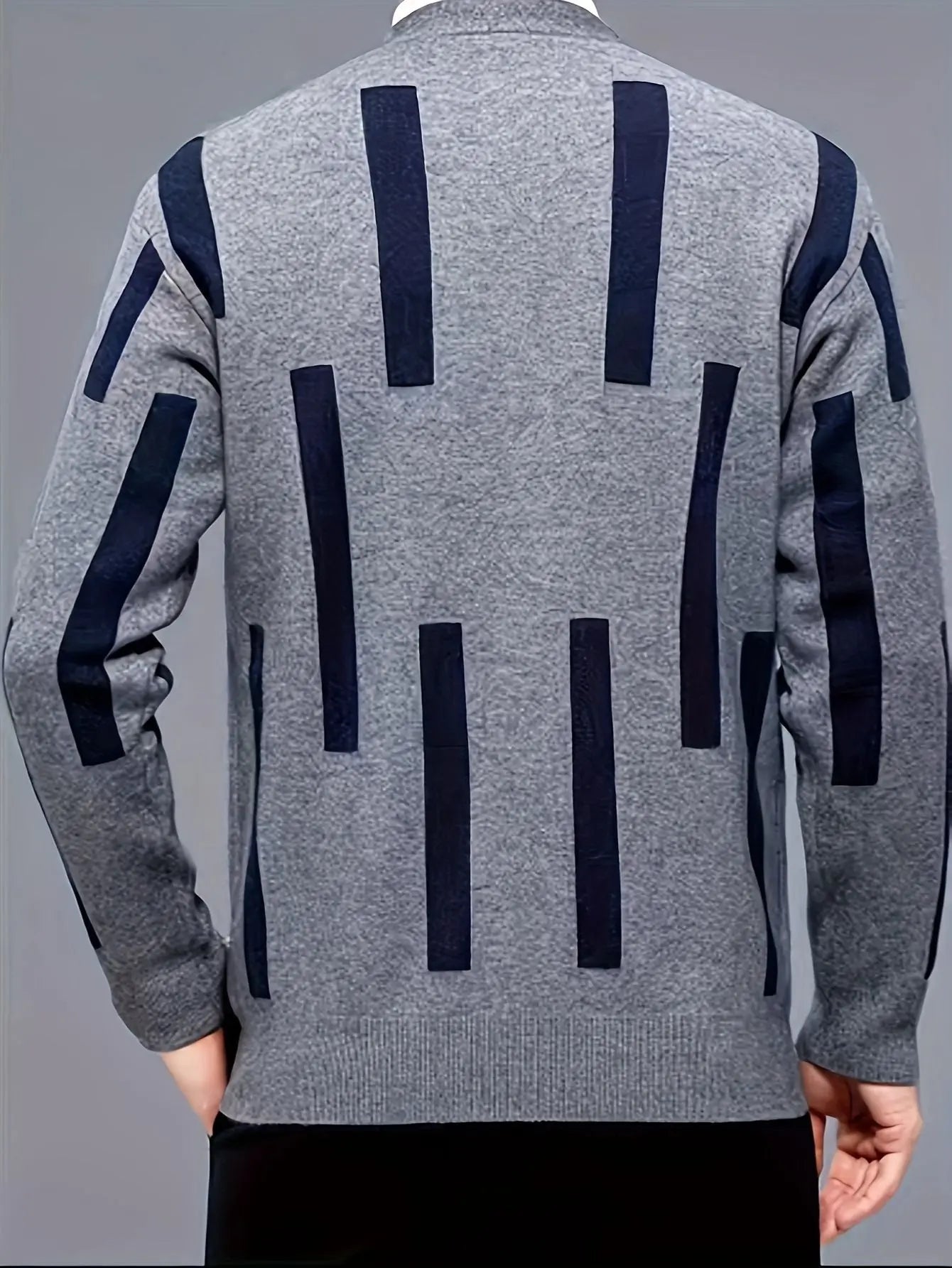 Men's V-Neck Knit Cardigan Fashion Grand