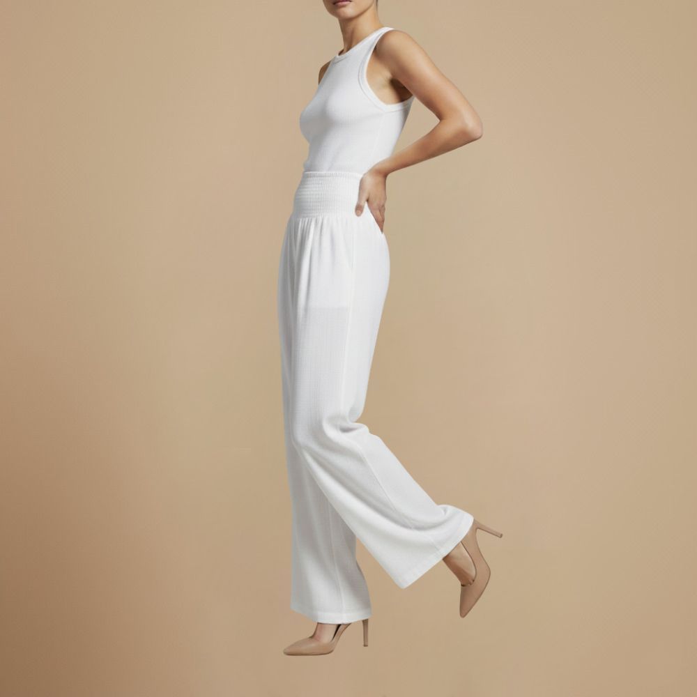 Cotton Linen High Waist Pants Fashion Grand