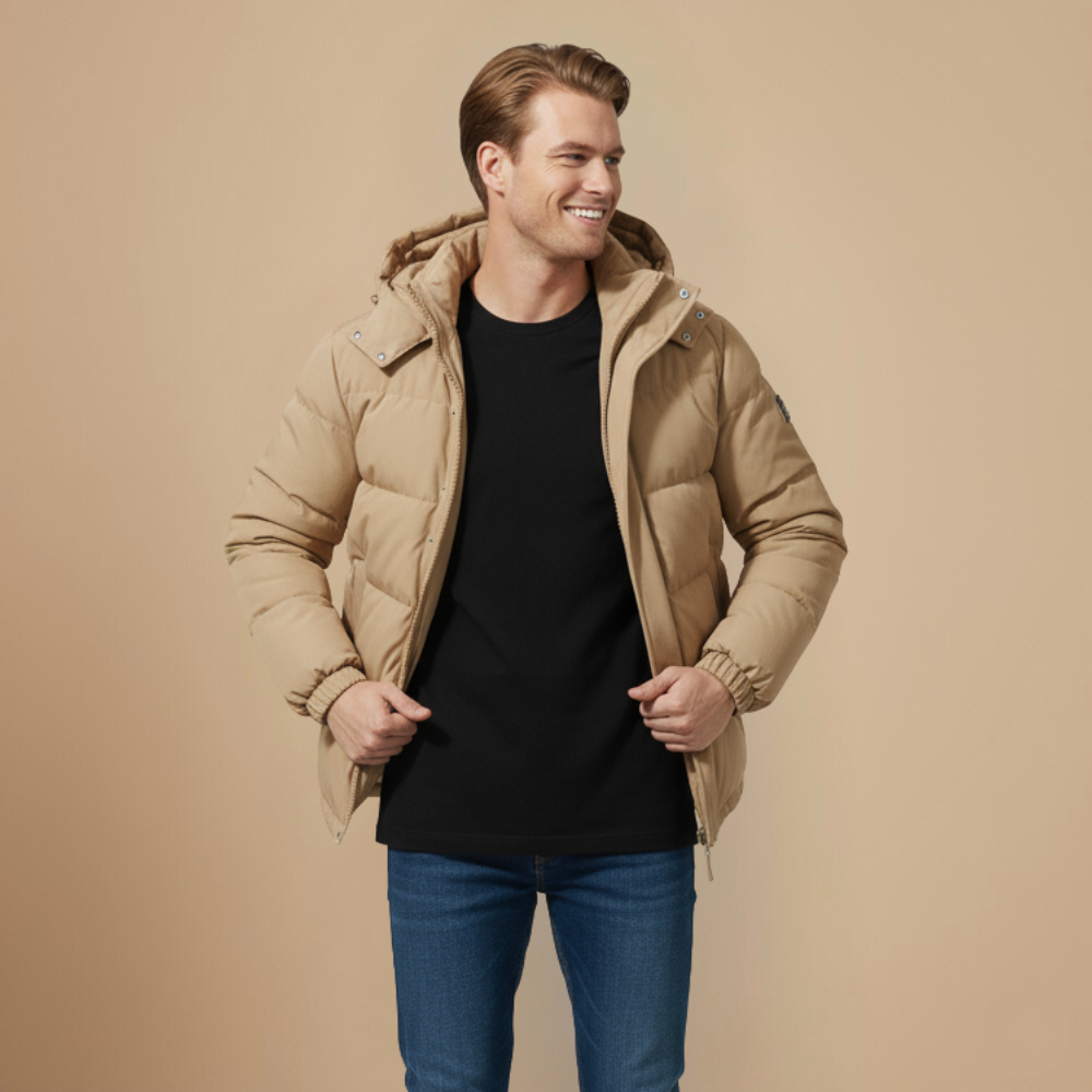 Men's Oversized Hooded Fleece Winter Parka Fashion Grand