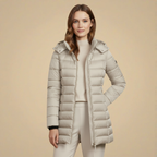 Slim Fit Hooded Long Winter Padded Coat Fashion Grand