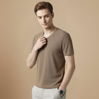 Men’s V Neck Cotton T-Shirt Fashion Grand