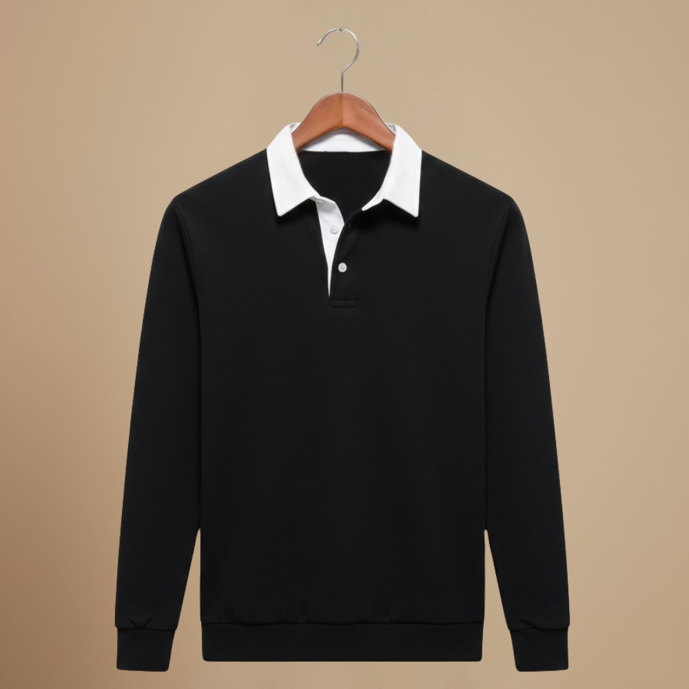 Men’s long sleeve polo sweater Fashion Grand