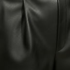 Women's high-waisted leather wide-leg trousers Fashion Grand
