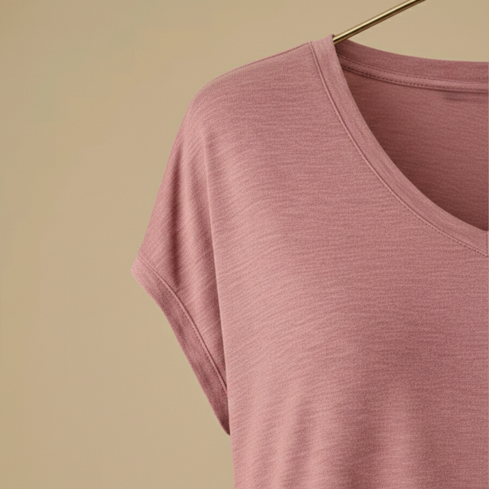 Women's casual v-neck short-sleeve t-shirt Fashion Grand