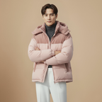 Puffer jacket hooded thick windbreaker casual Fashion Grand