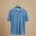 Men's short sleeved geometric design polo shirt Fashion Grand