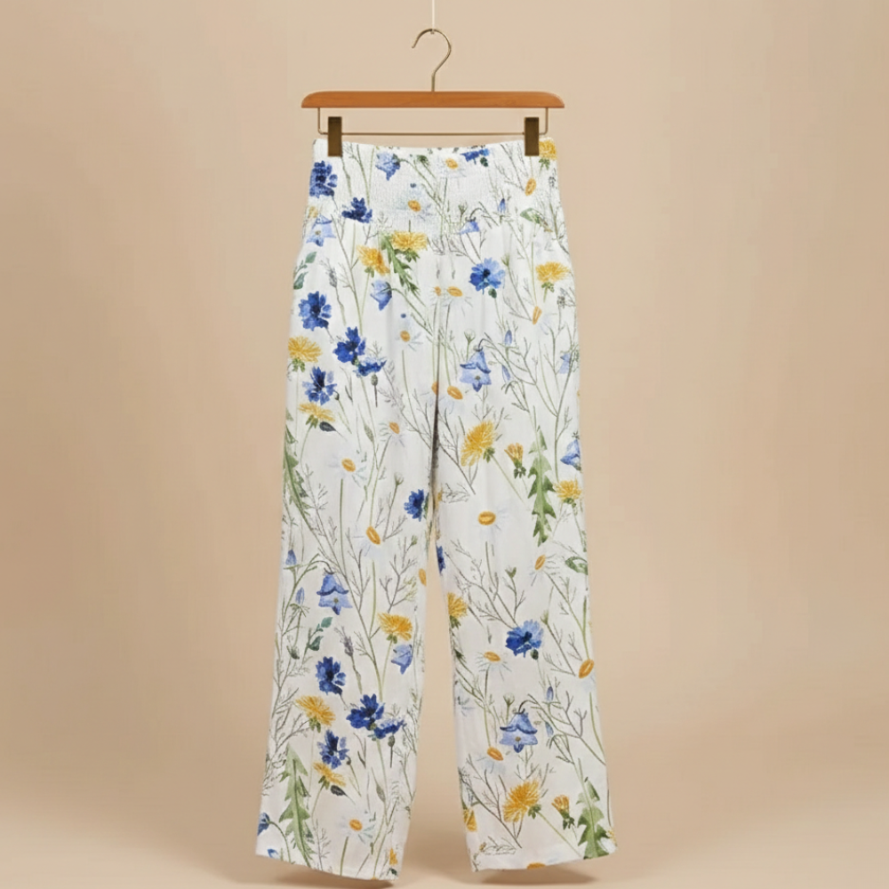 Women's wide leg summer print pants Fashion Grand