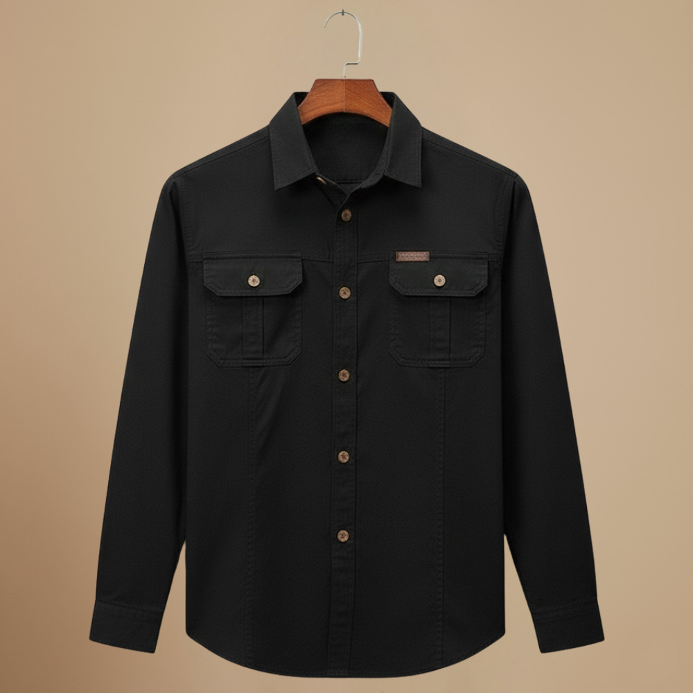 Tactical Cargo Loose Long Sleeve Shirt Fashion Grand