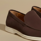 Men's casual classic loafers white contrast sole Fashion Grand