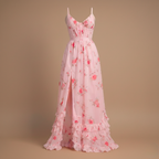 Women’s floral lace trim sleeveless  maxi dress Fashion Grand