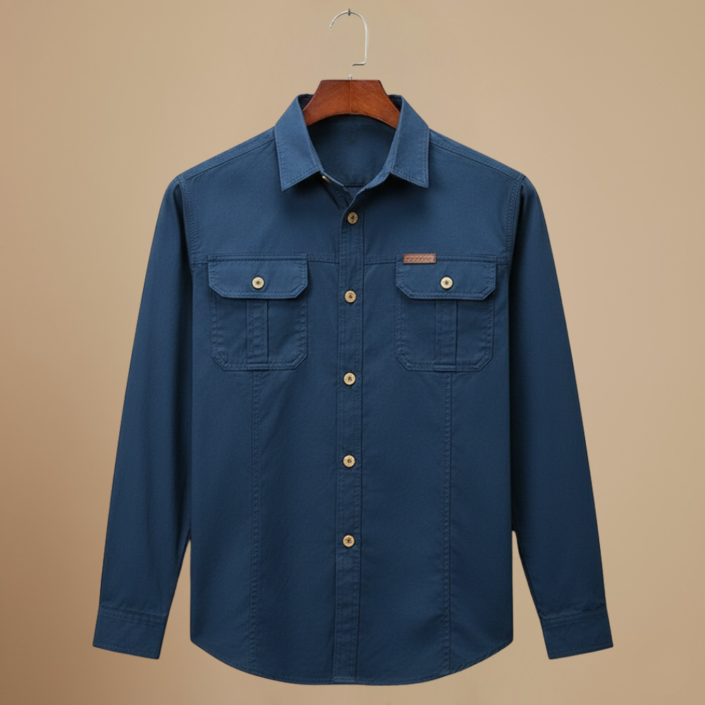 Tactical Cargo Loose Long Sleeve Shirt Fashion Grand