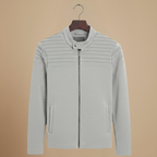 Men’s slim fit zip with long sleeves jacket Fashion Grand