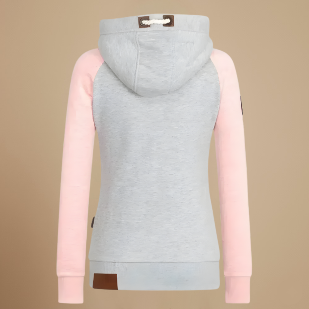 Women's hooded zip up casual sweatshirt jacket Fashion Grand