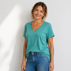 Women’s v-neck loose fit casual blouse Fashion Grand