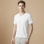Men’s V Neck Cotton T-Shirt Fashion Grand