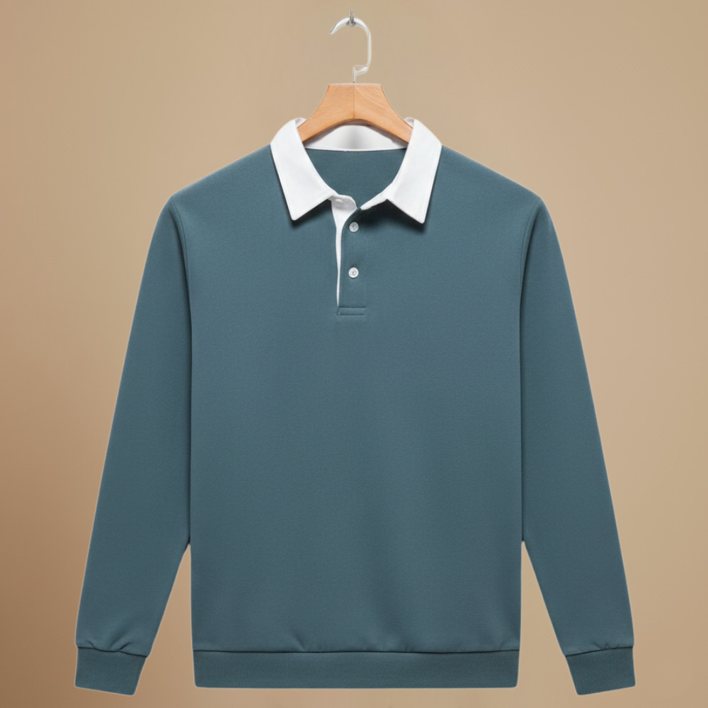 Men’s long sleeve polo sweater Fashion Grand