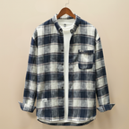 Men's classic plaid button down shirt Fashion Grand