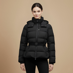 Quilted Patterned Puffer Ski Jacket for Women Fashion Grand