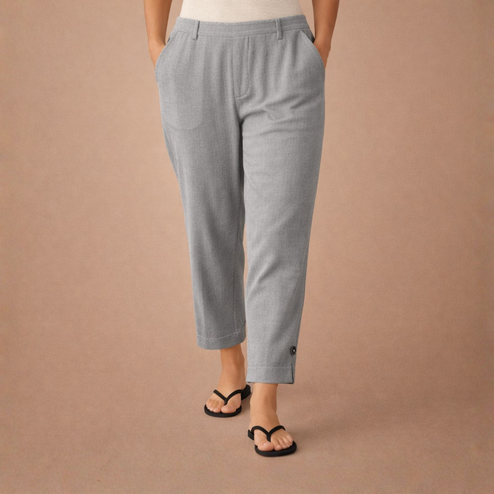 Women’s straight pants with pockets Fashion Grand