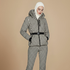 Thick Puffer Coat Long Belted Winter Jacket Fashion Grand