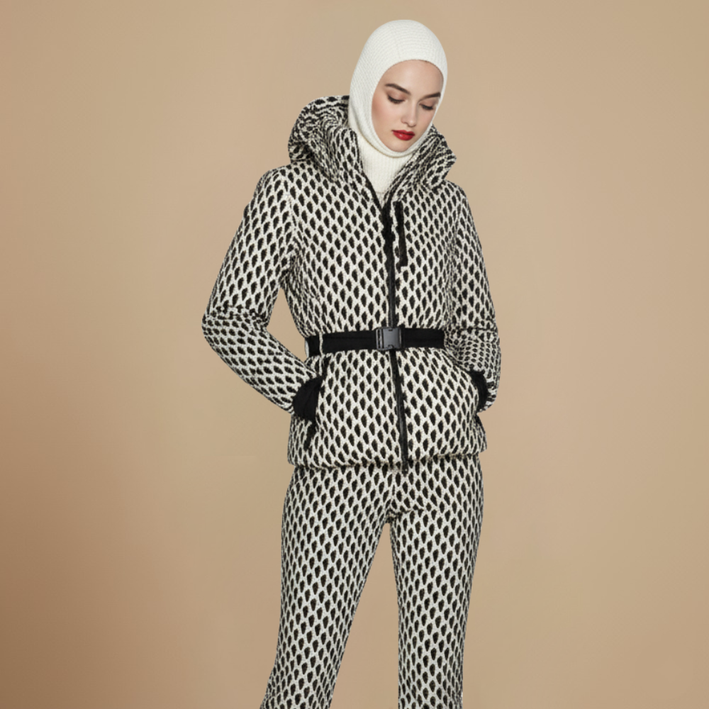 Thick Puffer Coat Long Belted Winter Jacket Fashion Grand