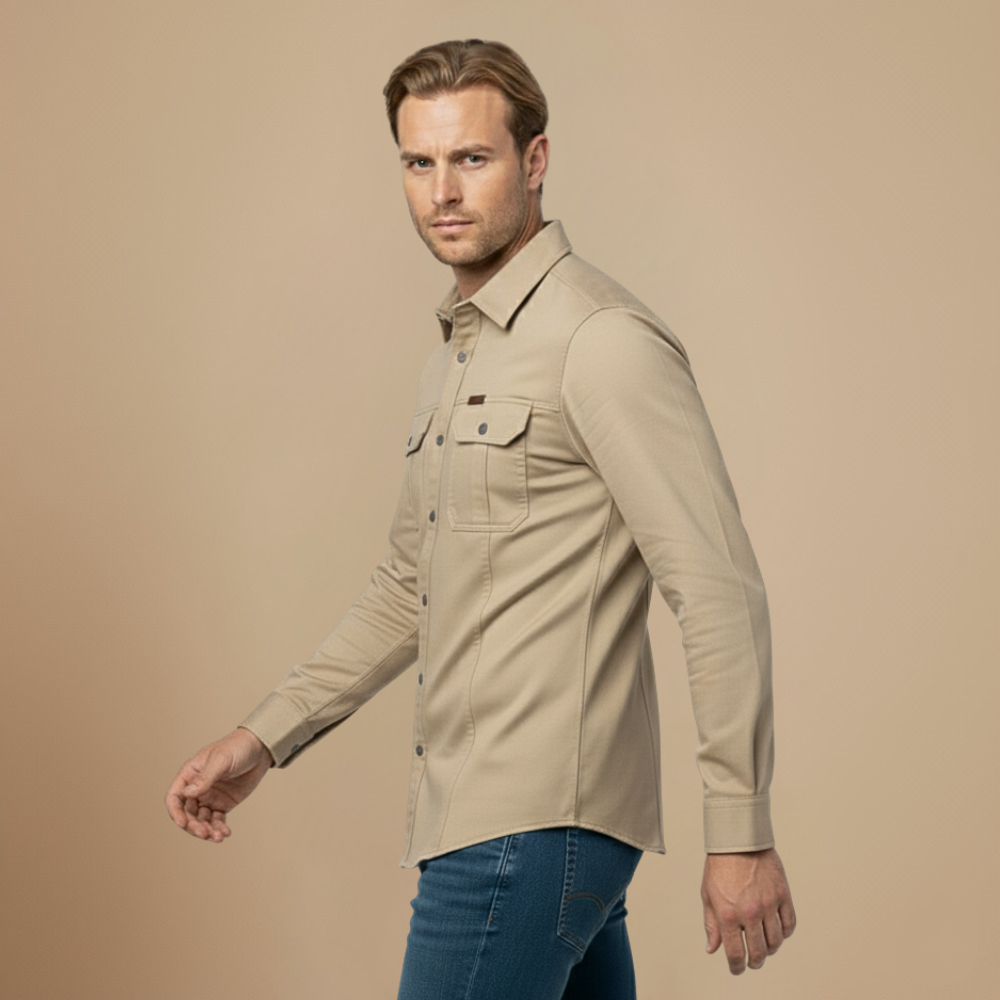 Tactical Cargo Loose Long Sleeve Shirt Fashion Grand
