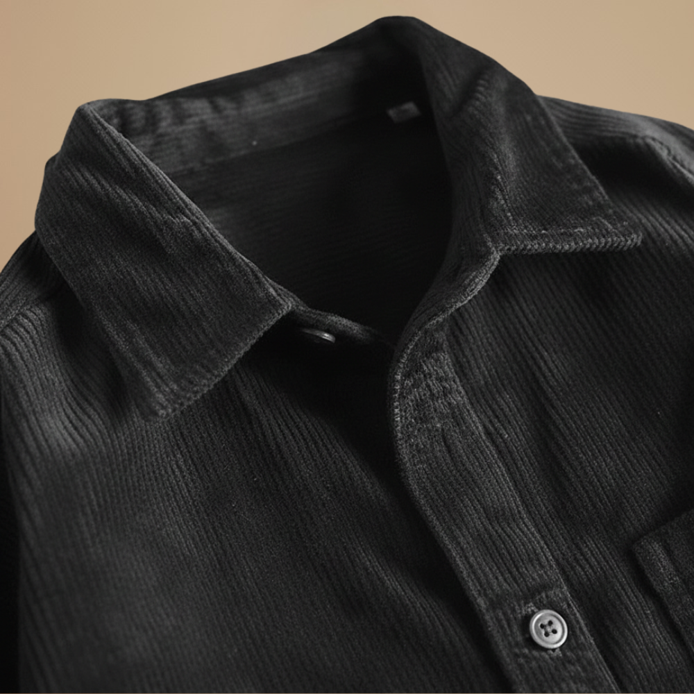 Men's vintage long sleeve corduroy shirt Fashion Grand