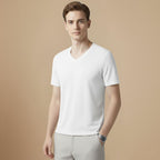 Men’s V Neck Cotton T-Shirt Fashion Grand