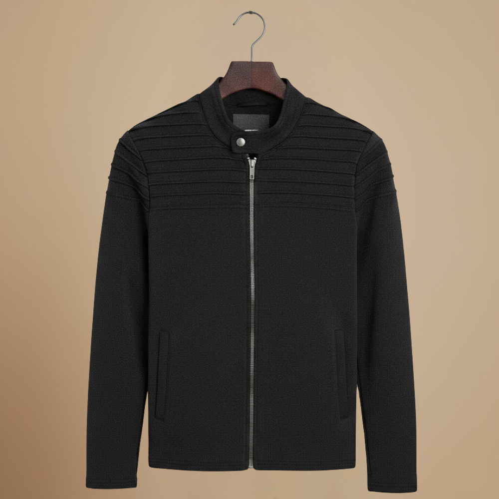 Men’s slim fit zip with long sleeves jacket Fashion Grand