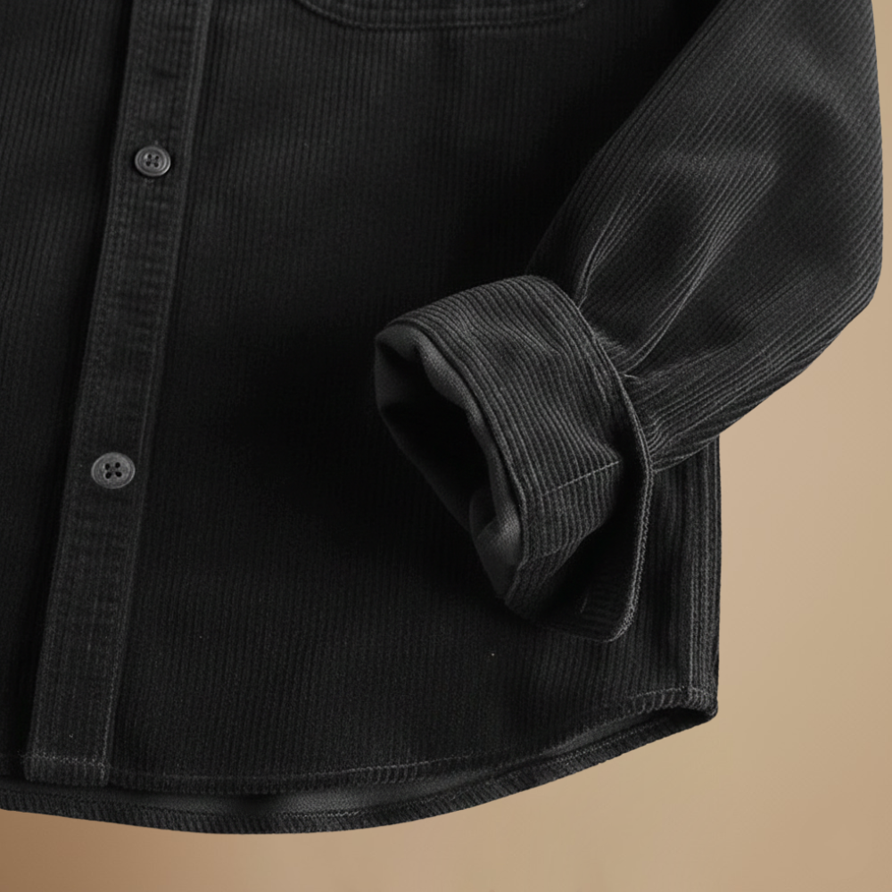 Men's vintage long sleeve corduroy shirt Fashion Grand