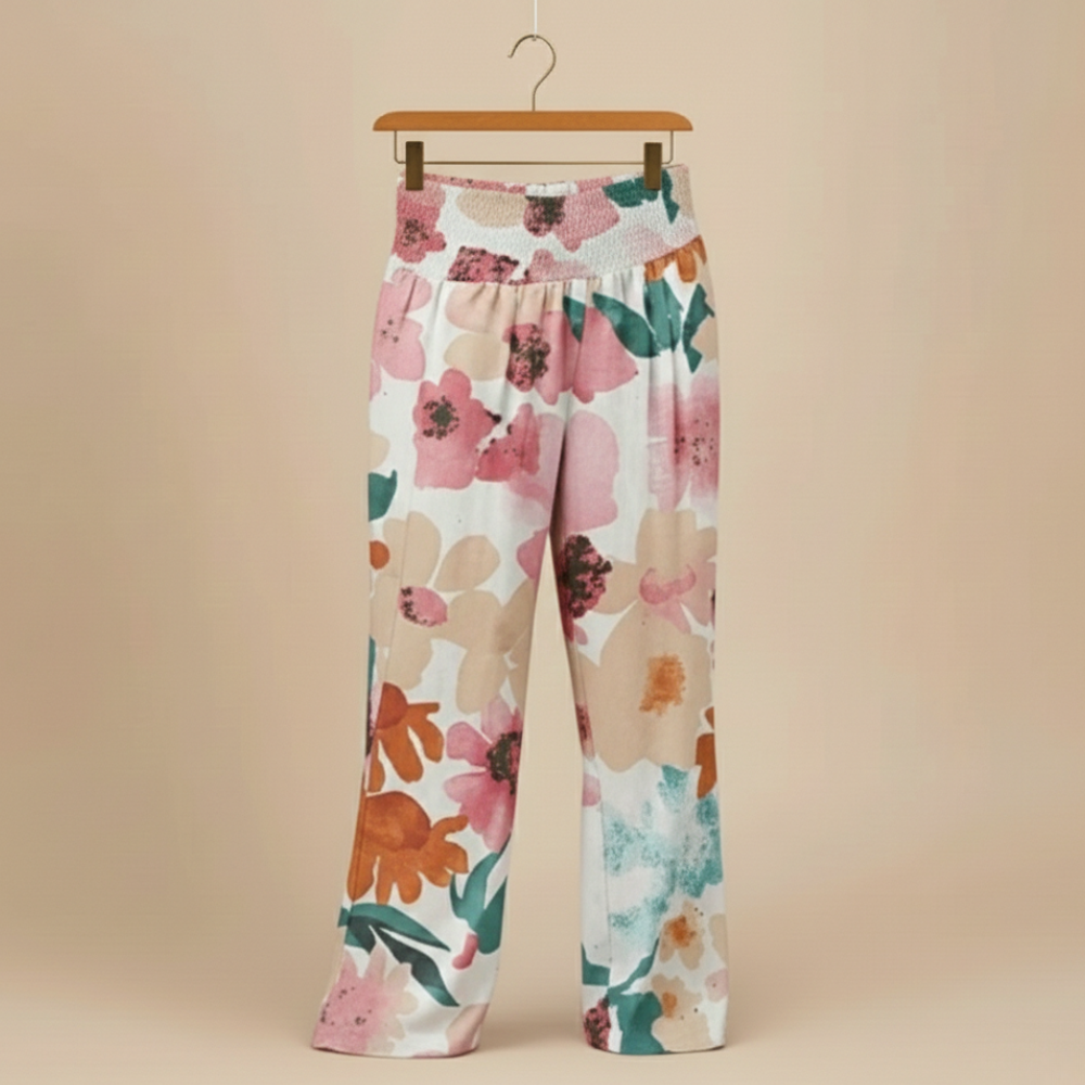 Women's wide leg summer print pants Fashion Grand