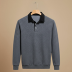 Men’s long sleeve polo sweater Fashion Grand
