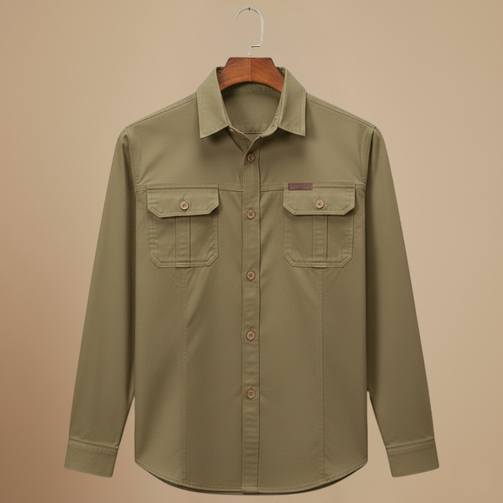 Tactical Cargo Loose Long Sleeve Shirt Fashion Grand