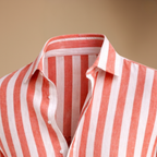Men's striped long sleeve shirt with slim fit design Fashion Grand