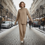 Women’s chunky knit two piece set Fashion Grand