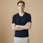Men’s V Neck Cotton T-Shirt Fashion Grand