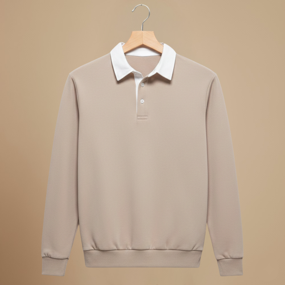 Men’s long sleeve polo sweater Fashion Grand