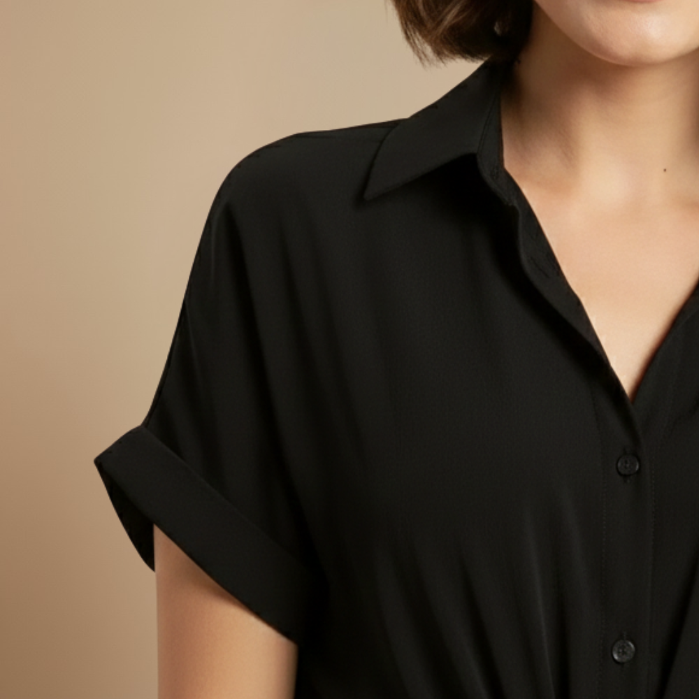 Women's midi dress with waist tie Fashion Grand
