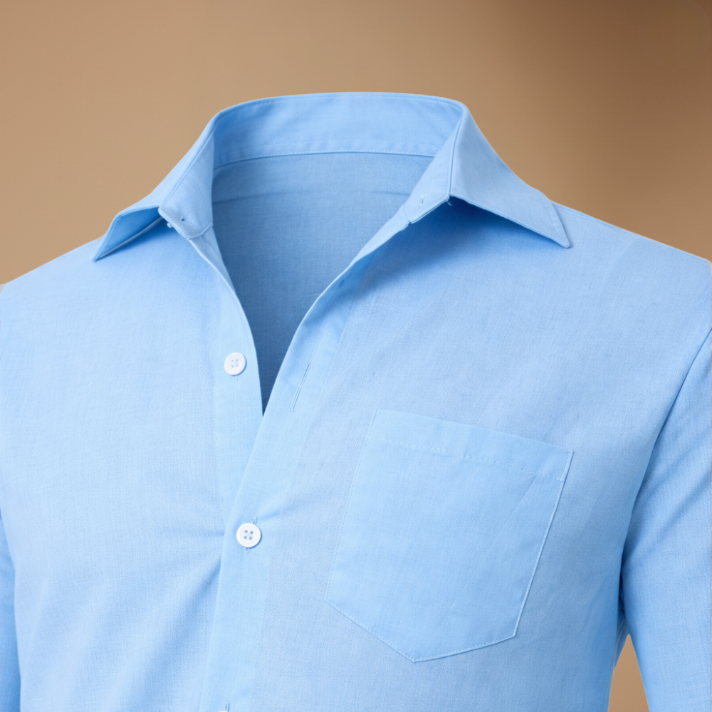 Men's casual slim fit long sleeve shirt with button closure Fashion Grand