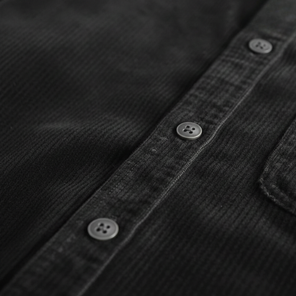 Men's vintage long sleeve corduroy shirt Fashion Grand