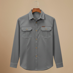 Tactical Cargo Loose Long Sleeve Shirt Fashion Grand