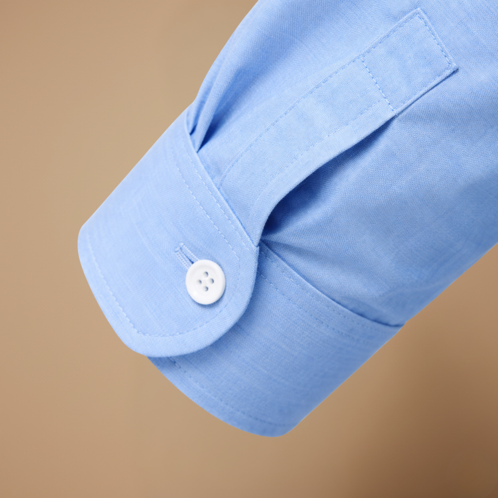 Men's casual slim fit long sleeve shirt with button closure Fashion Grand
