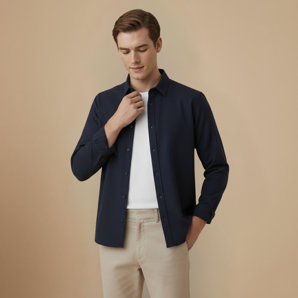 Men’s Linen Collar Shirt Fashion Grand