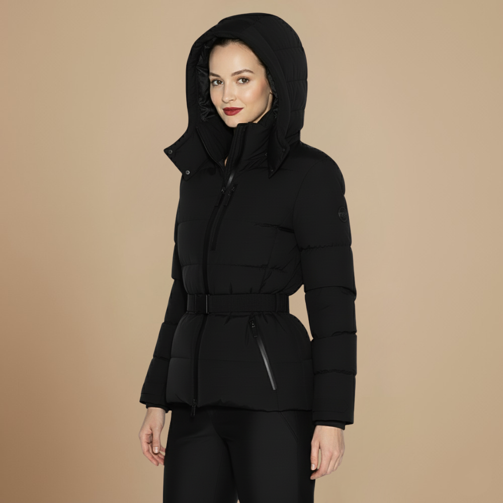 Thick Puffer Coat Long Belted Winter Jacket Fashion Grand