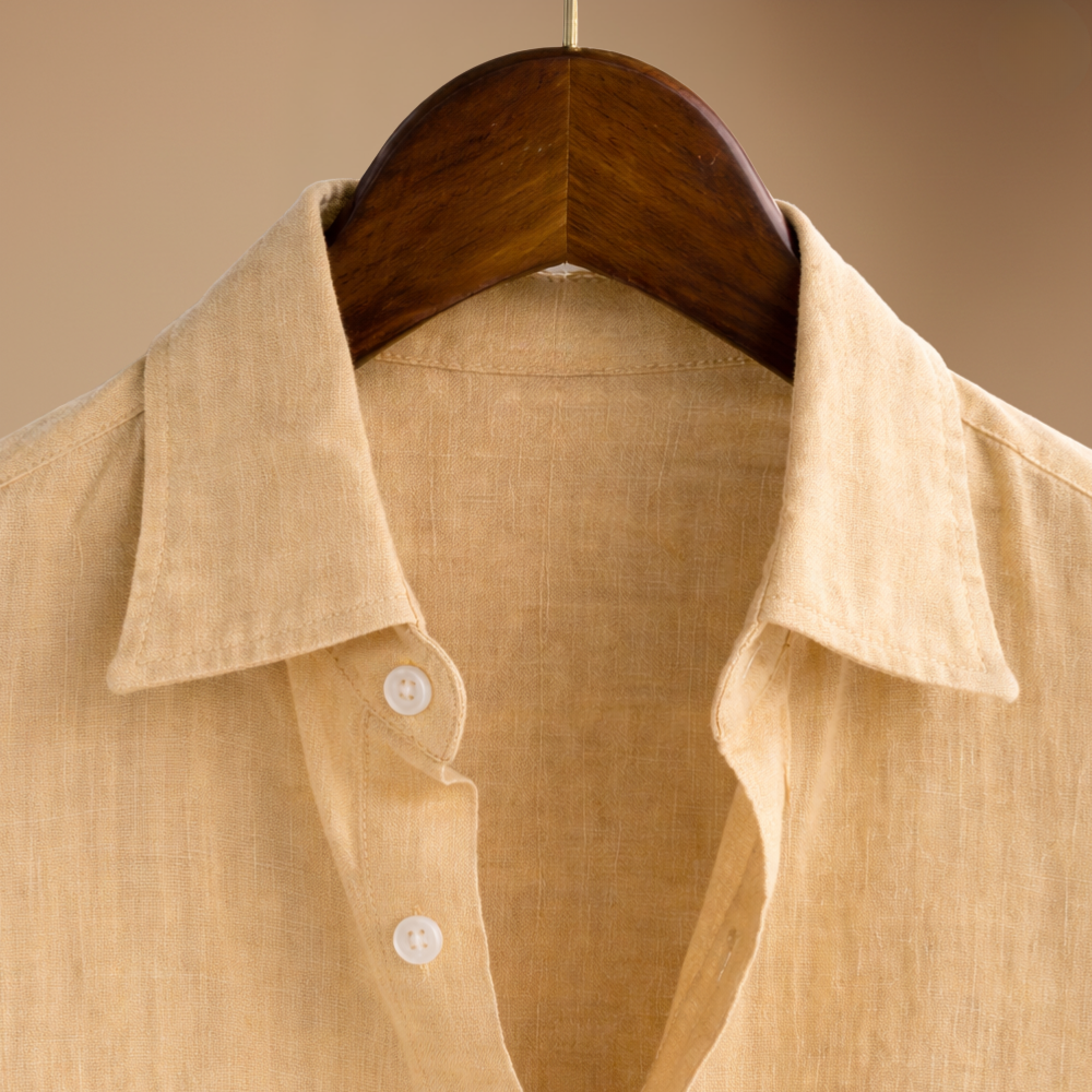 Men's modern long sleeve shirt with tailored slim fit cut Fashion Grand