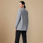 Women's Light Coloured Vintage Notched Lapel Blazer Fashion Grand