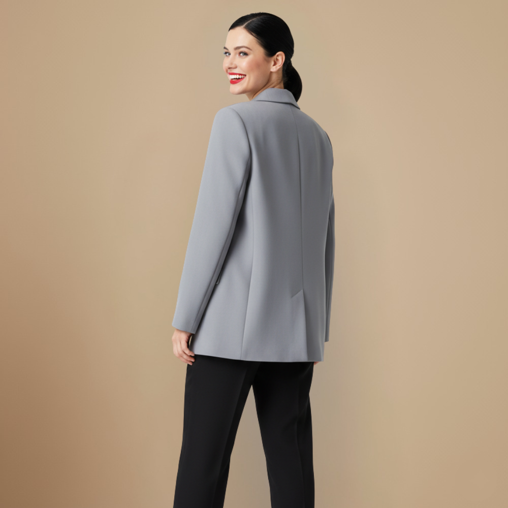 Women's Light Coloured Vintage Notched Lapel Blazer Fashion Grand