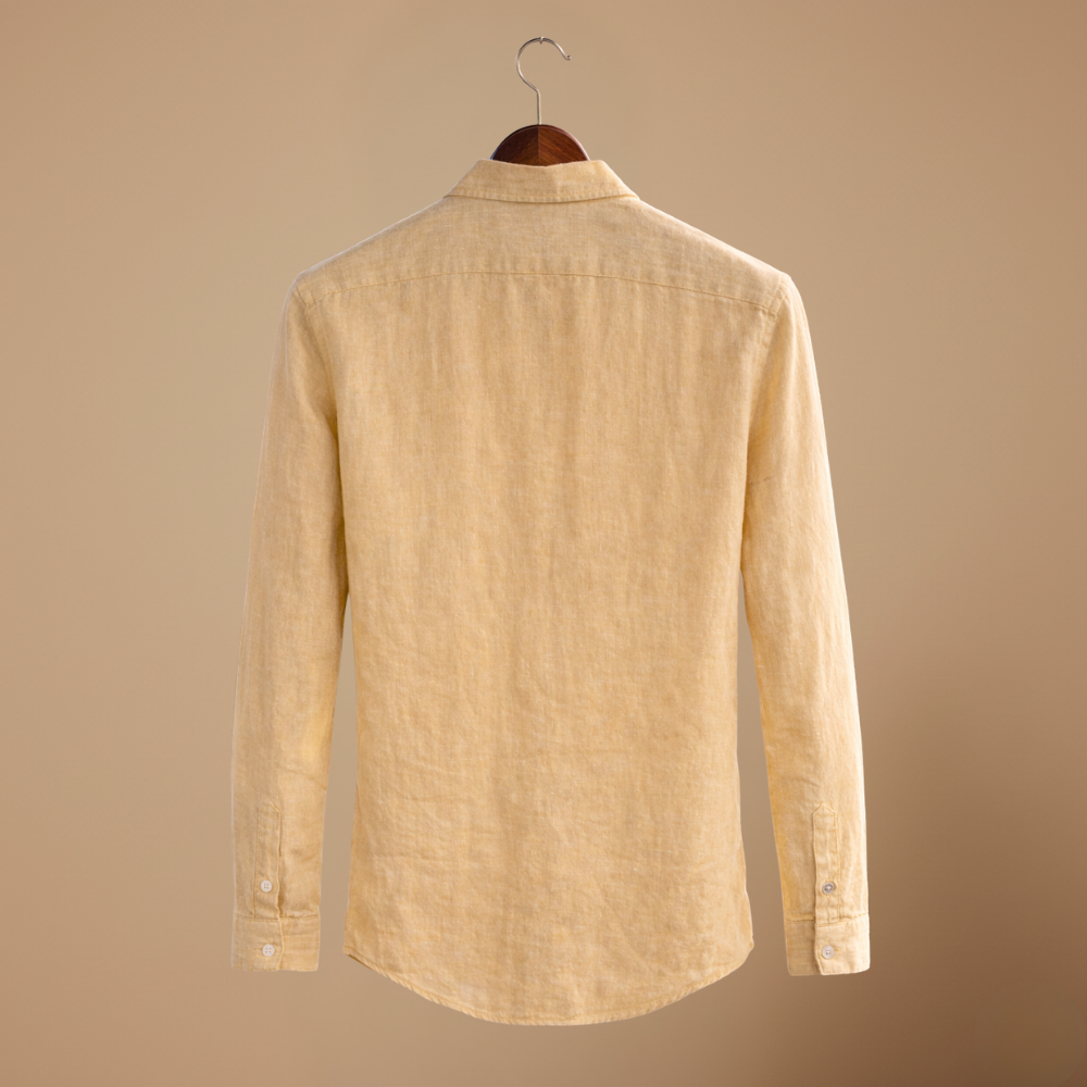 Men's modern long sleeve shirt with tailored slim fit cut Fashion Grand