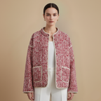 Floral quilted jacket – Casual chic outerwear Fashion Grand