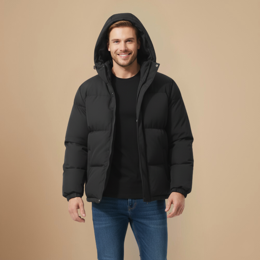 Men's Oversized Hooded Fleece Winter Parka Fashion Grand
